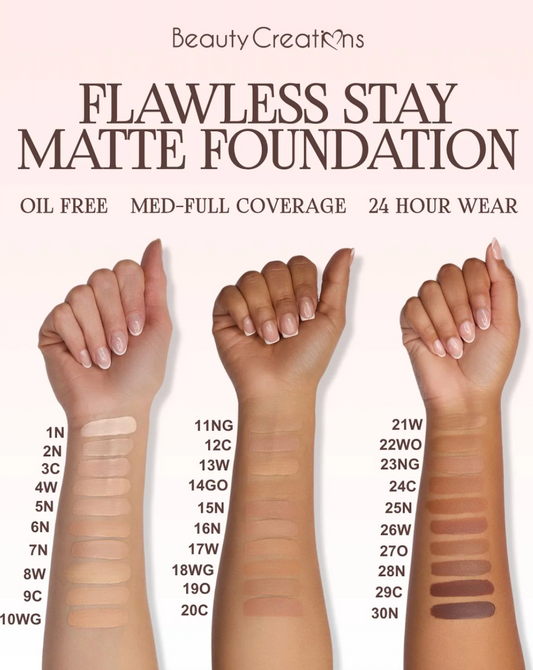 Base Flawless Stay Liquid Matte Beauty Creations