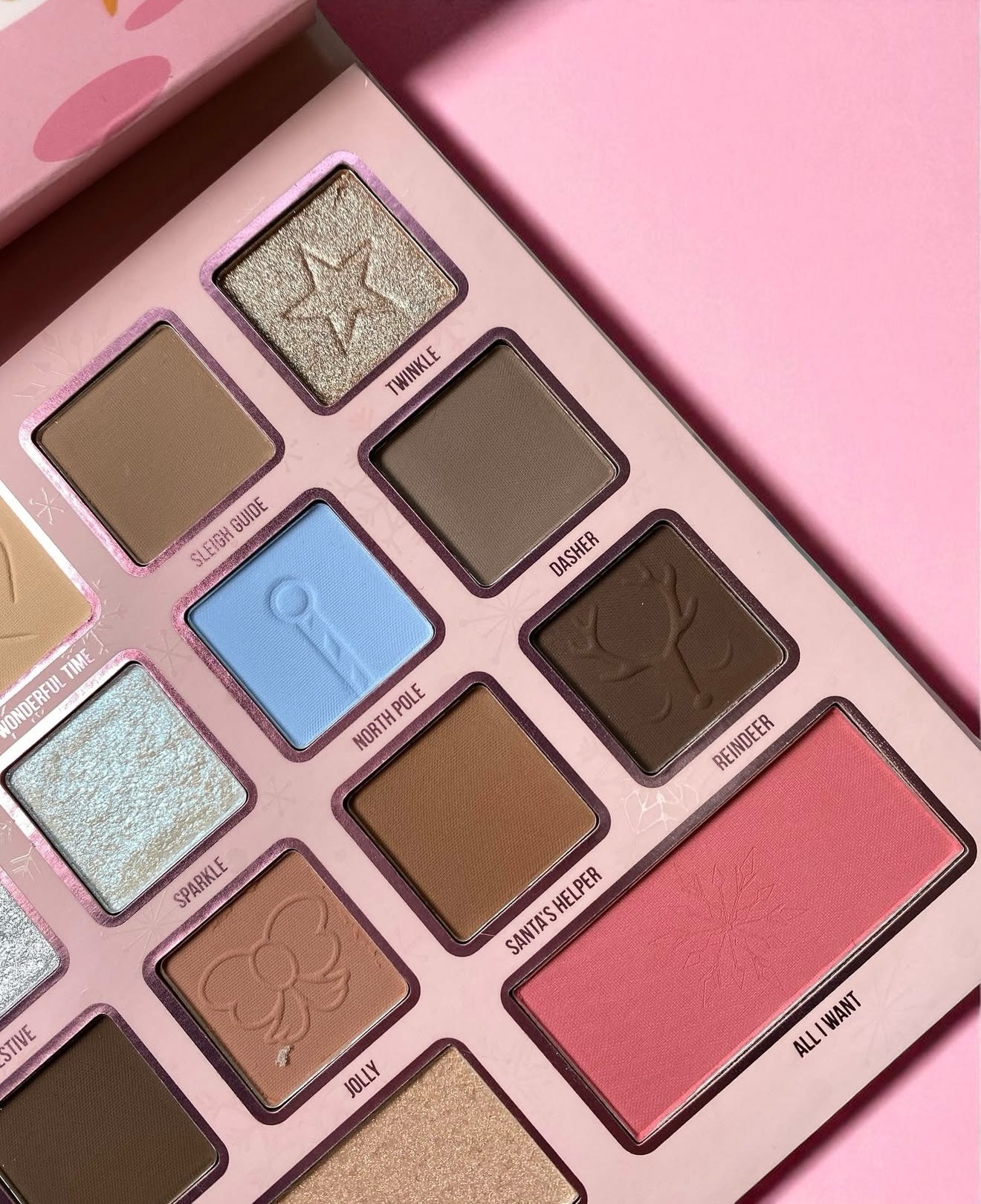Paleta de Sombra Oh Deer Christmas Shadow & Face Palette Beauty Creations