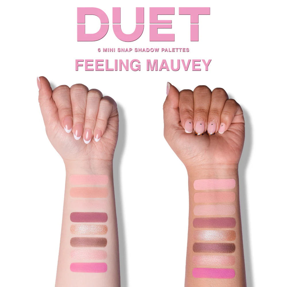 Paleta de Sombra Duet Mini Snap - Feeling Mauvey Beauty Creations