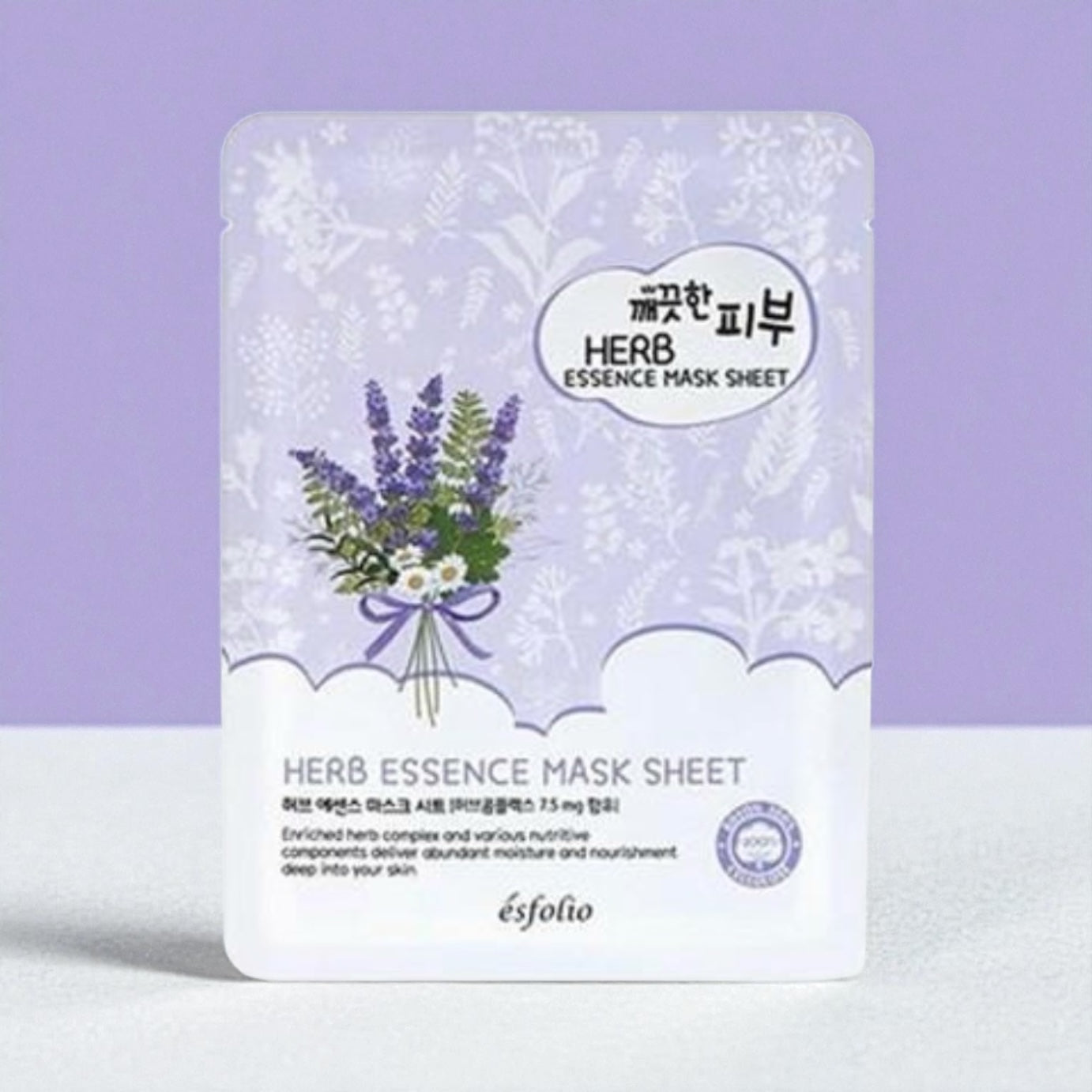Mascarilla Facial Pure Skin Herb Essence Mask Sheet Esfolio