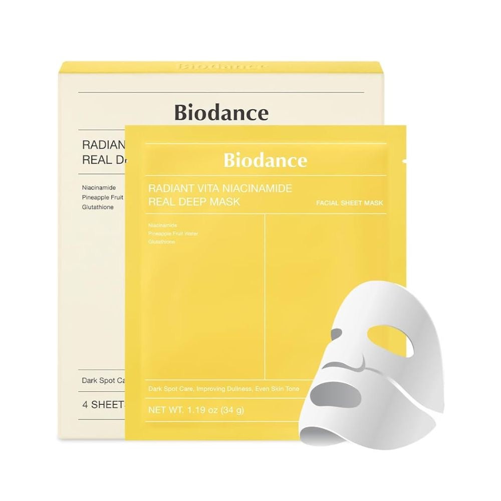 Mascarilla Facial Radiant Vita Niacinamide Real Deep Mask BIODANCE