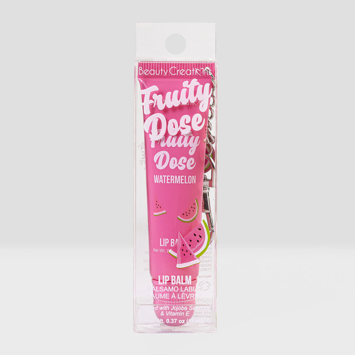 Bálsamo Labial con Llavero Fruit Dose Beauty Creations