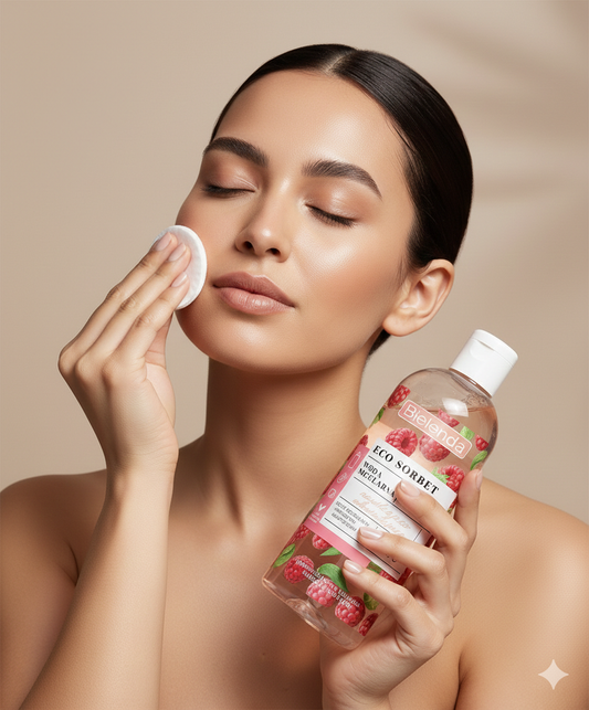 Agua Micelar Sorbete Frambuesa Hidratante Calmante 500 ml Bielenda