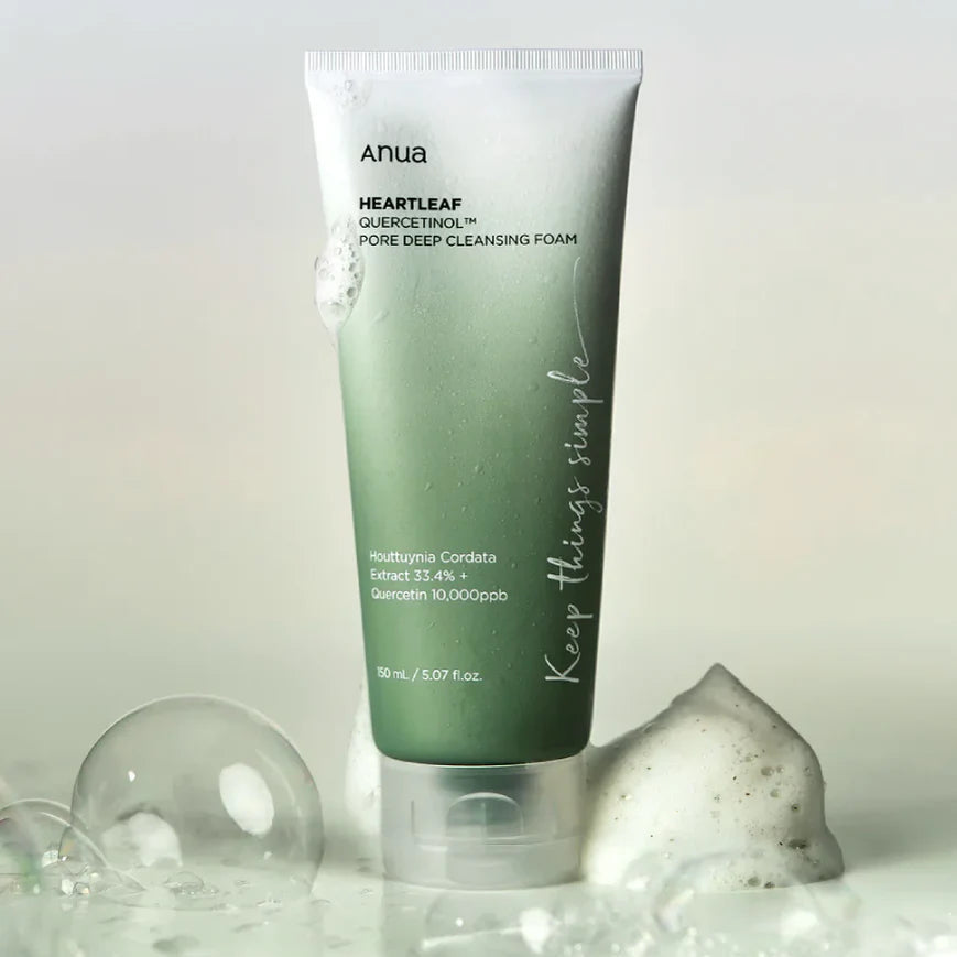 Jabón Facial Heartleaf Quercetinol Cleansing Foam 150ml ANUA