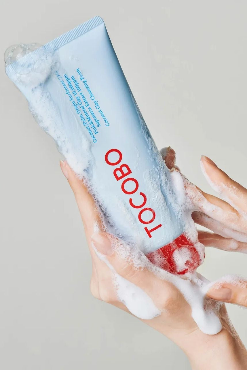 Jabón Facial Coconut Clay Cleansing Foam 150ml TOCOBO