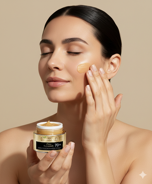 Ceramidas de Oro, Crema Facial Ultra Reparadora 70+ Bielenda