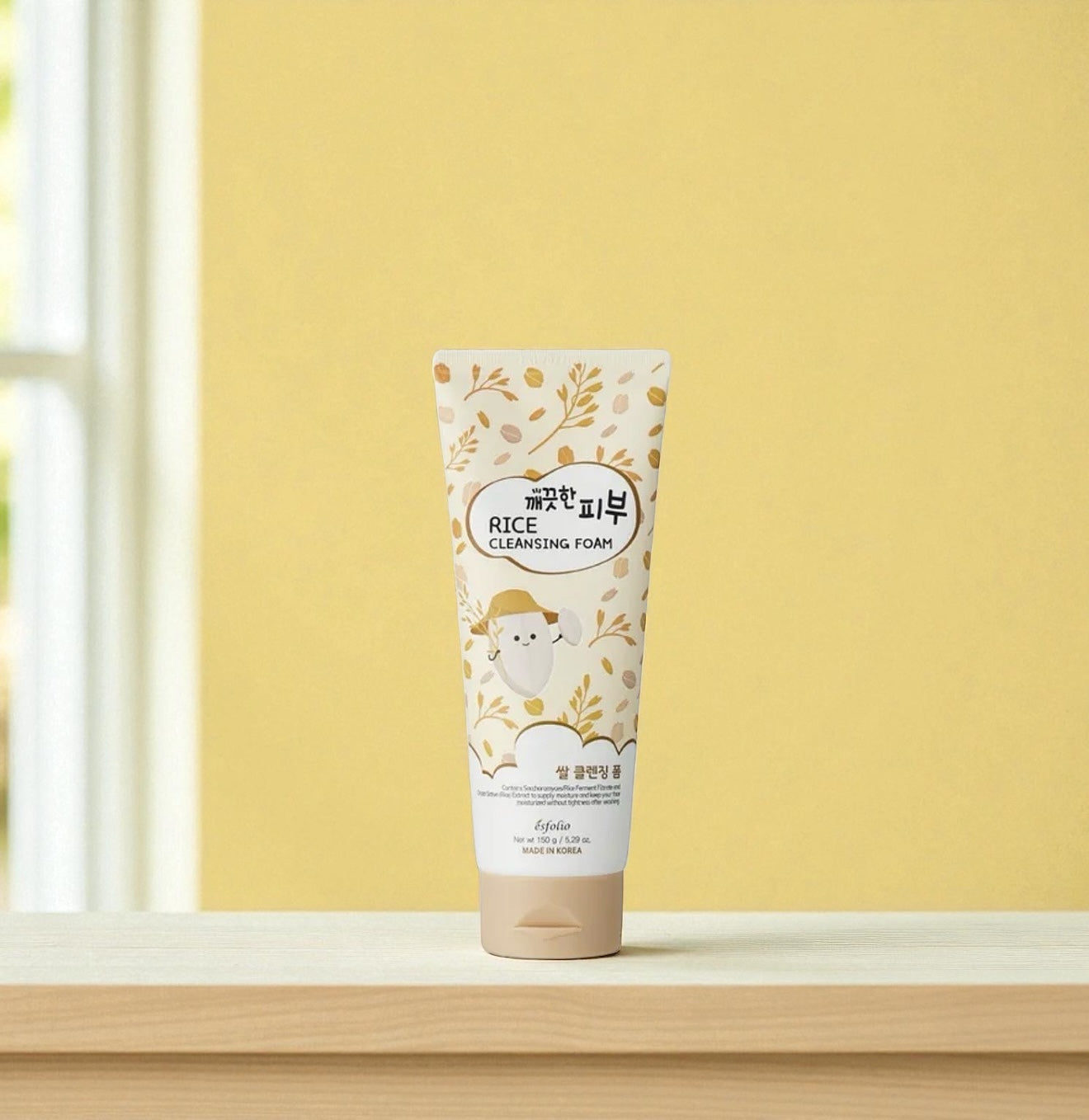 Jabón Facial Pure Skin Rice Cleansing Foam Esfolio