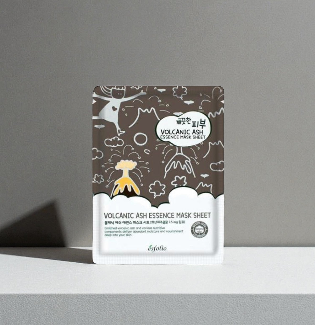 Mascarilla Facial Pure Skin Volcanic Ash Essence Mask Sheet Esfolio