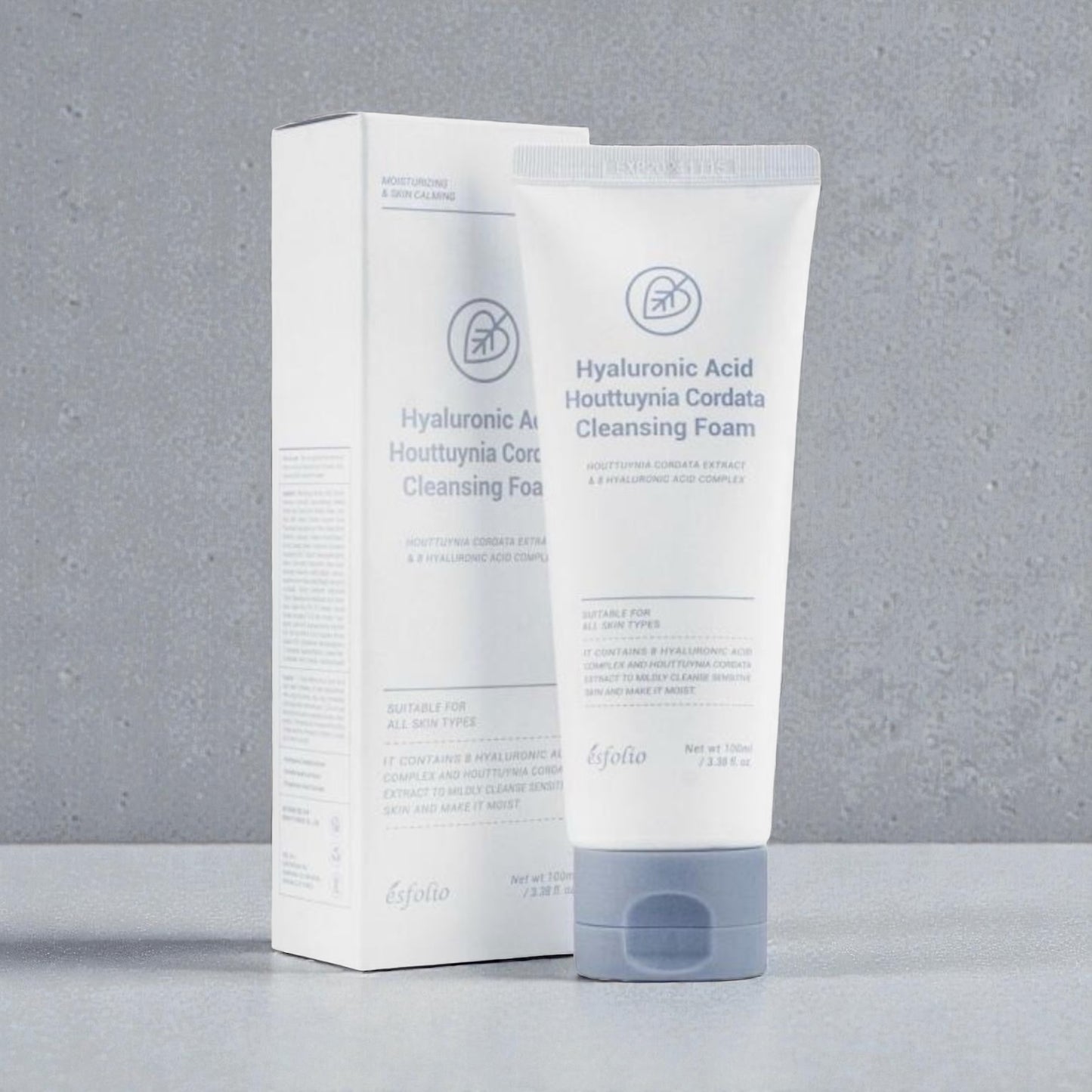 Jabón Facial Hyaluronic Acid Houttuynia Cordata Cleansing Foam Esfolio