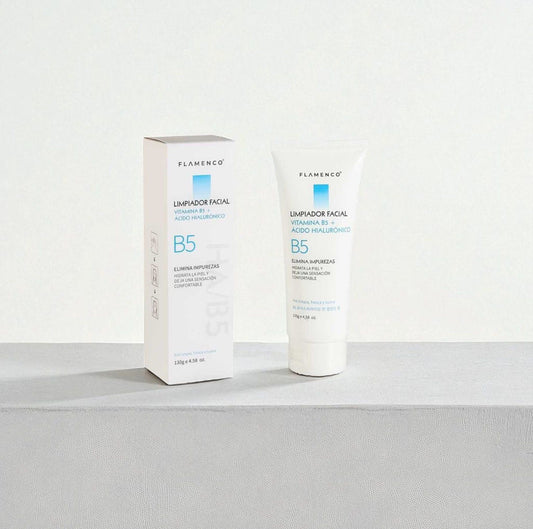 Limpiador Facial Vitamina B5 + Ácido Hialuronico 130gr Flamenco