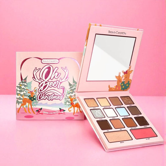 Paleta de Sombra Oh Deer Christmas Shadow & Face Palette Beauty Creations