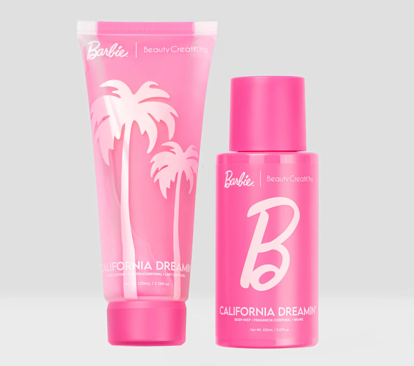 Set Loción + body splash BEAUTY CREATIONS X BARBIE