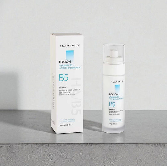 Loción Hidratante Vitamina B5 + Ácido Hialuronico 100gr Flamenco