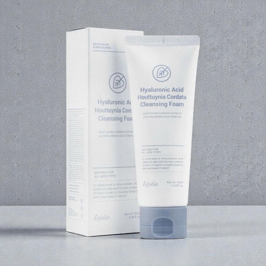 Jabón Facial Hyaluronic Acid Houttuynia Cordata Cleansing Foam Esfolio
