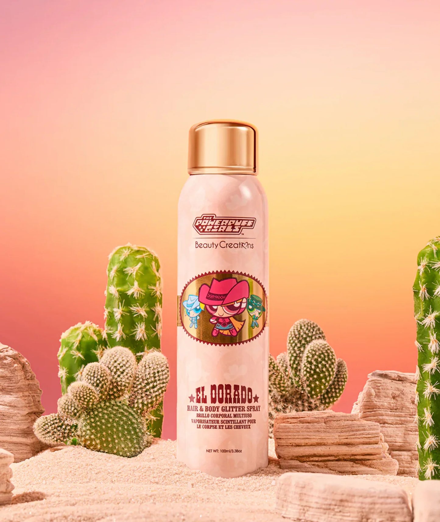 Glitter Spray EL DORADO Las Chicas Superpoderosas x Beauty Creations