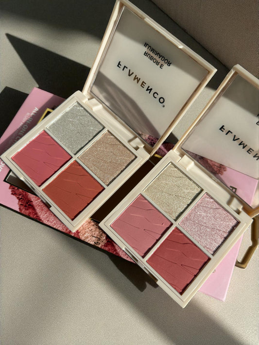 Kit de paleta de rubor e iluminador select Flamenco